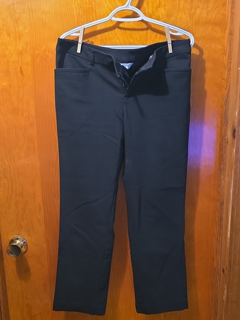 Christopher & Banks Black Chinos - Straight Leg